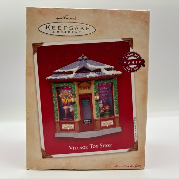 Hallmark Keepsake Ornament Dated 2002 Village Toy Shop Handcrafted - Picture 9 of 12
